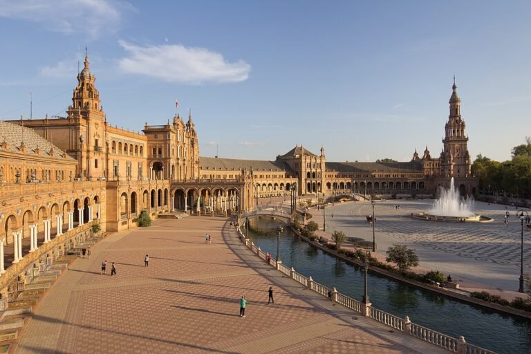 Plaza de Espana in Seville, Spain, a leading European destination for American retirees and families